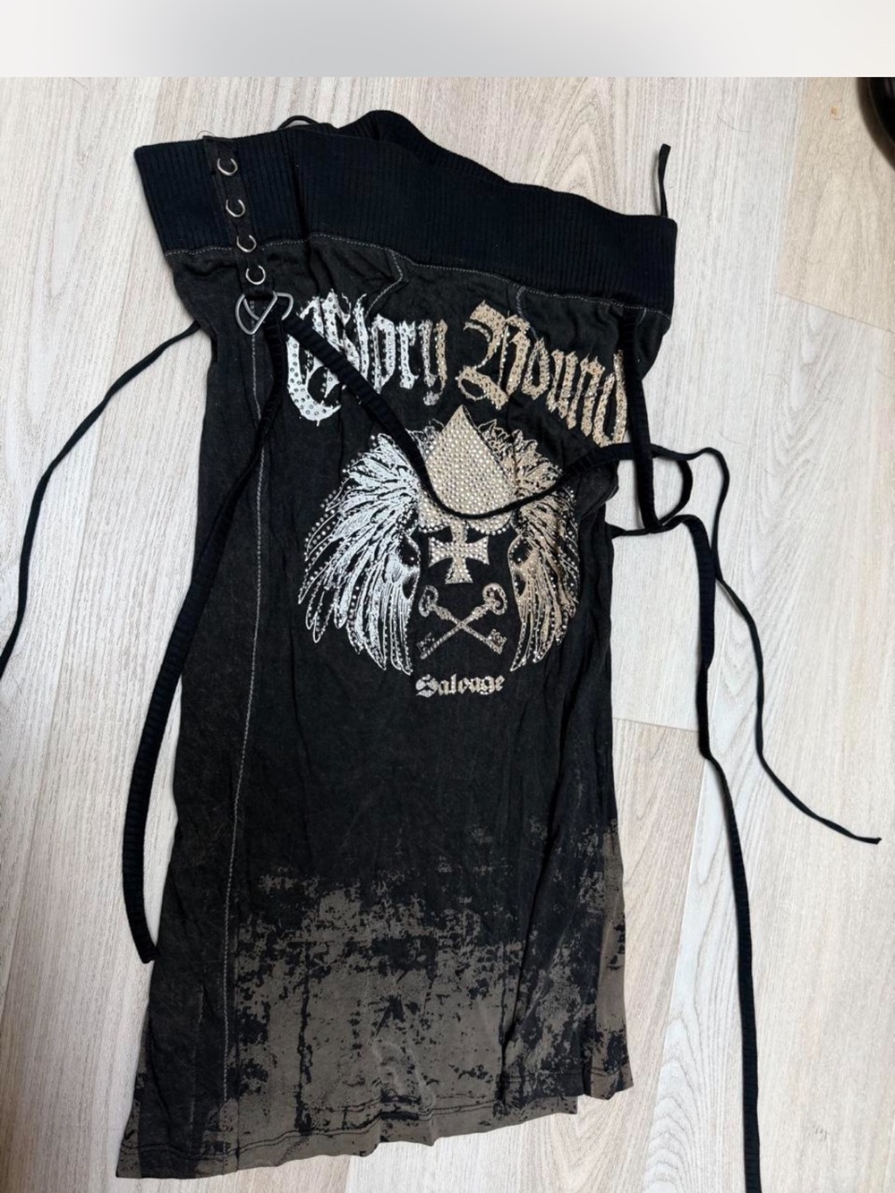 Y2K fashion salvage dress
